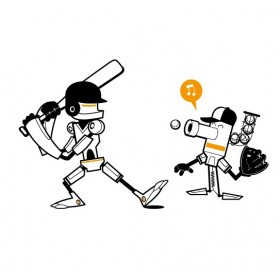 Robots Playing Baseball  